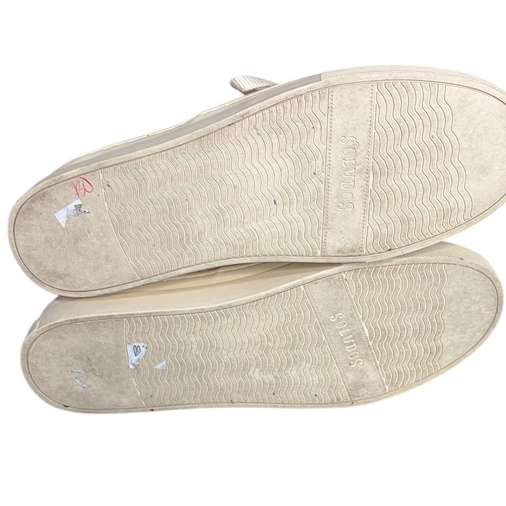 Soludos Pink Woven Perforated Lace Up Canvas Sneakers‎ Womens Size 8.5 - Picture 8 of 8